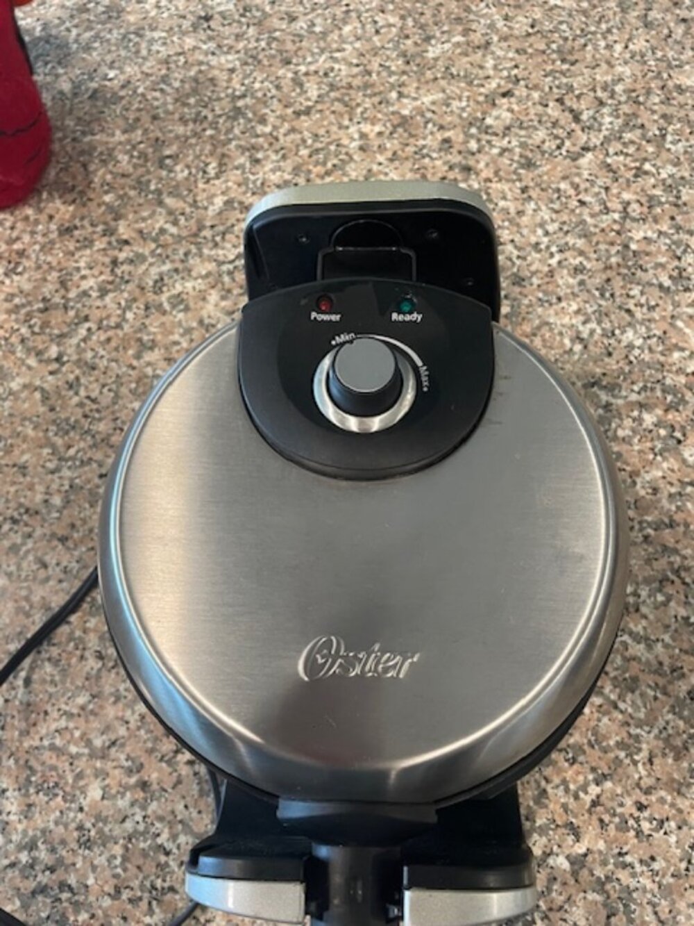Oster Rotating Stainless Steel Non-Stick Belgian Waffle Maker